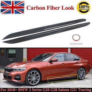 Rio Carbon Look Mp Side Skirts Extension Lip L+r For Bmw 3 Series G20 G21 G28 2018+ Rio Carbon Look Mp Side Skirts Extension Lip L+r For Bmw 3 Series G20 G21 G28 2018+