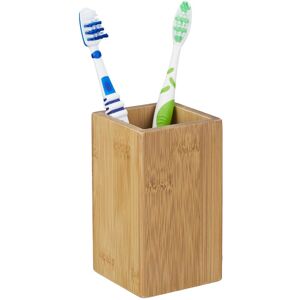 RELAXDAYS Bamboo Toothbrush Holder - Natural - Hygiene Accessory RELAXDAYS Bamboo Toothbrush Holder - Natural - Hygiene Accessory