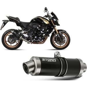 Exhaust Storm By Mivv Black Muffler Gp Steel For Kawasaki Z 750 R 2011 > 2014 Exhaust Storm By Mivv Black Muffler Gp Steel For Kawasaki Z 750 R 2011 > 2014