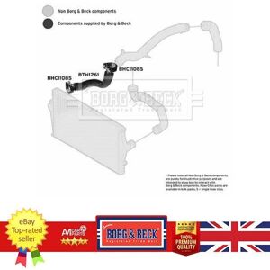 Borg & Beck Charge Air Hose For Citroen C3 C5 Jumpy Volvo S80 03-16 30639345 Borg & Beck Charge Air Hose For Citroen C3 C5 Jumpy Volvo S80 03-16 30639345