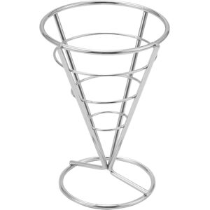 Sodial 4x(4 Pcs French Fries Stand Cone Basket Fry Holder With Dip Dishe Cone6349 Sodial 4x(4 Pcs French Fries Stand Cone Basket Fry Holder With Dip Dishe Cone6349