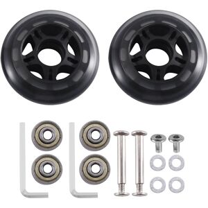 Sodial 3x(80mm X 24mm Carbon Steel Bearings Wheels For Suitcase Skate 1 Pair N9u9)9470 Sodial 3x(80mm X 24mm Carbon Steel Bearings Wheels For Suitcase Skate 1 Pair N9u9)9470