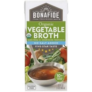 Undisclosed No Salt Added Organic Vegetable Broth 32 Oz(Case Of 6) Undisclosed No Salt Added Organic Vegetable Broth 32 Oz(Case Of 6)