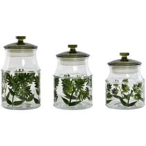 HOME ESPRIT Green Glass Storage Containers - Kitchen Storage HOME ESPRIT Green Glass Storage Containers - Kitchen Storage