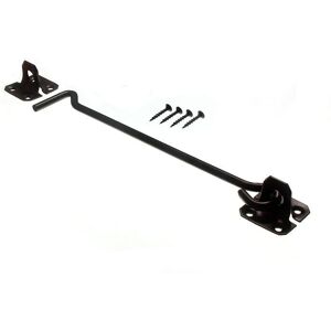 Onestopdiy New 5 X Cabin Hooks And Eyes Door Holder Black Japanned Steel 250mm 10 Inch - On Onestopdiy New 5 X Cabin Hooks And Eyes Door Holder Black Japanned Steel 250mm 10 Inch - On