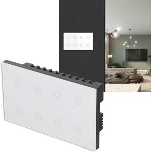 Ac100‑240v Touch Light Switch 8 Gang Smart Wifi Wireless Wall Switch Panel Sg Ac100‑240v Touch Light Switch 8 Gang Smart Wifi Wireless Wall Switch Panel Sg