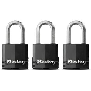 Master Lock 3 Pack Heavy Duty Weatherproof Padlocks Outdoor Storage Shed Fence Security Master Lock 3 Pack Heavy Duty Weatherproof Padlocks Outdoor Storage Shed Fence Security