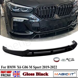 Magickit Black Series Knight Style Front Lip Splitter Spoiler For Bmw X6 G06 M Sport 19+ Magickit Black Series Knight Style Front Lip Splitter Spoiler For Bmw X6 G06 M Sport 19+