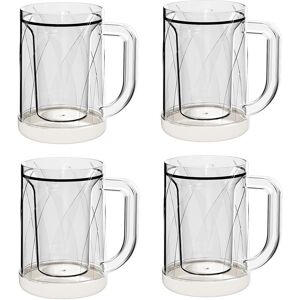 Sodial 2x(4 Pcs Frozen Mugs Mugs With Hand For Home Bar Accessories, Gifts C2n4) Sodial 2x(4 Pcs Frozen Mugs Mugs With Hand For Home Bar Accessories, Gifts C2n4)