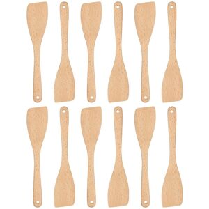 Argon Tableware 12x Wooden Spatulas 30cm Non Stick Long Handle Kitchen Cookware Utensil Argon Tableware 12x Wooden Spatulas 30cm Non Stick Long Handle Kitchen Cookware Utensil