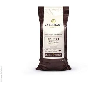 Belgian Dark Chocolate - 10kg Callebaut C-811 Finest Couverture 53.1% Callets Belgian Dark Chocolate - 10kg Callebaut C-811 Finest Couverture 53.1% Callets