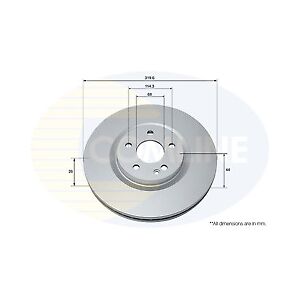 Comline Model ADC1587V Vented Brake Disc for Nissan Juke 2010-2019 - Brake Disc Comline Model ADC1587V Vented Brake Disc for Nissan Juke 2010-2019 - Brake Disc