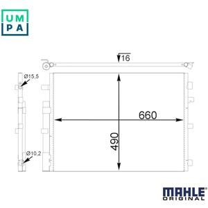 Mahle Condenser Air Conditioning Ac 773 000s For Renault Mahle Condenser Air Conditioning Ac 773 000s For Renault