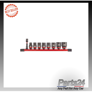 Milwaukee Impact Socket Set - 8mm to 19mm, Black - Impact Socket Set Milwaukee Impact Socket Set - 8mm to 19mm, Black - Impact Socket Set