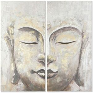 Canvas Dkd Home Decor Beige Golden Buddha Oriental 120 X 3,7 X 120 Cm Canvas Dkd Home Decor Beige Golden Buddha Oriental 120 X 3,7 X 120 Cm
