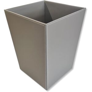 Osco Faux Leather Waste Bin 12 L, Square Slim Office & Home Bin, Leather Finish Osco Faux Leather Waste Bin 12 L, Square Slim Office & Home Bin, Leather Finish