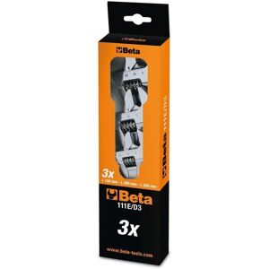 Beta Set Of 3 Adjustable Spanners - 6, 8, & 10in. Wrenches - 111e/d3 Beta Set Of 3 Adjustable Spanners - 6, 8, & 10in. Wrenches - 111e/d3