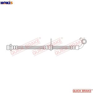 Quick Brake Brake Hose - 50.740 - Length 406mm, M10x1 Thread, Inner Thread - Brake Hose Quick Brake Brake Hose - 50.740 - Length 406mm, M10x1 Thread, Inner Thread - Brake Hose