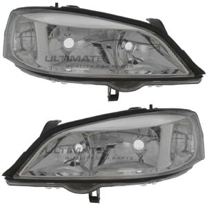 Ultimate Styling Headlights Vauxhall Astra G Mk4 1998-2004 Chrome Inner Headlamps Left & Right Ultimate Styling Headlights Vauxhall Astra G Mk4 1998-2004 Chrome Inner Headlamps Left & Right