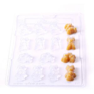 World Of Moulds Rabbits Chocolate/soap Mould - 15 Cavity - Pack Of 10 World Of Moulds Rabbits Chocolate/soap Mould - 15 Cavity - Pack Of 10