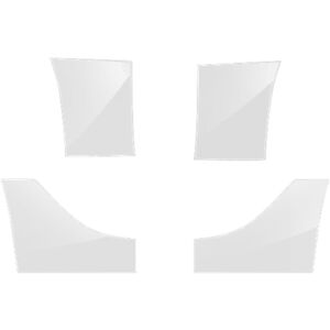 Sodial 3x(For Model 3 Rear Door Triangle Film Car Rear Door Corner -Scratch2862 Sodial 3x(For Model 3 Rear Door Triangle Film Car Rear Door Corner -Scratch2862