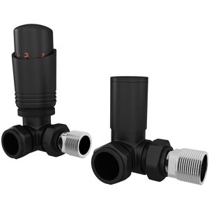 Uk Radiators Thermostatic Trv Radiator Valves 1/2" X 15mm Brass/abs Corner Black Uk Radiators Thermostatic Trv Radiator Valves 1/2" X 15mm Brass/abs Corner Black