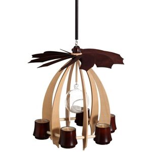 Erzgebirgische Volkskunst Drechslerei Schalling Hanging Pyramid Maple Mahogany Nova Wxhxd 33x36x33cm New Floating Hanging Erzgebirgische Volkskunst Drechslerei Schalling Hanging Pyramid Maple Mahogany Nova Wxhxd 33x36x33cm New Floating Hanging