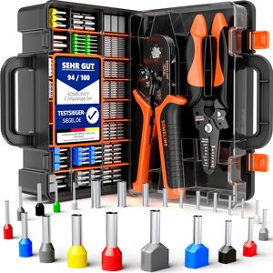 Someline Crimping Tools Set With 24 Types Of Ferrules - Hexagon Ferrule Pliers Someline Crimping Tools Set With 24 Types Of Ferrules - Hexagon Ferrule Pliers