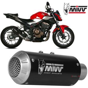 Mivv Exhaust Muffler Mk3 Black Inox Black For Honda Cb 500 F 2019 > 2023 Mivv Exhaust Muffler Mk3 Black Inox Black For Honda Cb 500 F 2019 > 2023
