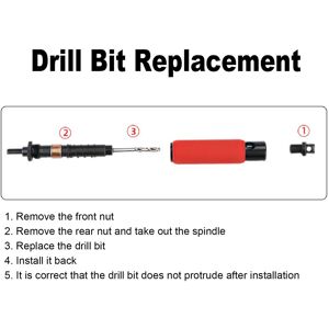 Rivets Drill Remover 1/8in 3.2mm Rivet Removal For 1/4in Electric Drill Part Rivets Drill Remover 1/8in 3.2mm Rivet Removal For 1/4in Electric Drill Part