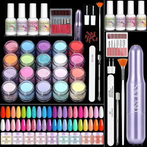 Does Not Apply Dip Powder Nail Kit With Drill: 20 Colors Summer Dipping Powder Starter Kit With Does Not Apply Dip Powder Nail Kit With Drill: 20 Colors Summer Dipping Powder Starter Kit With