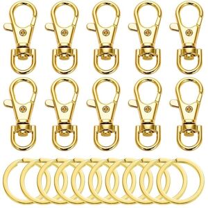 Eurowagens 10set Swivel Clasps Lanyard Snap Hook With Key Clip Lanyard Lobster Eurowagens 10set Swivel Clasps Lanyard Snap Hook With Key Clip Lanyard Lobster