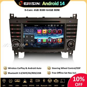 Erisin 8-Core Android 14 Car Stereo Sat Nav Carplay Cd Mercedes Clc/g/c Class W203 W463 Erisin 8-Core Android 14 Car Stereo Sat Nav Carplay Cd Mercedes Clc/g/c Class W203 W463