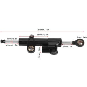 Universal Motorcycle Steering Damper Stabilizer Adjustable Motorbike Damping S ↑ Universal Motorcycle Steering Damper Stabilizer Adjustable Motorbike Damping S ↑