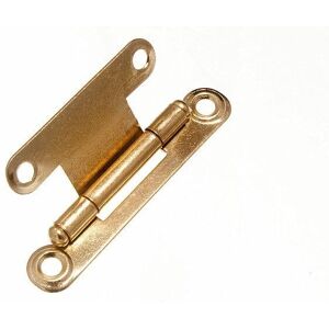 New 100 X Flat Concealed Hinges Eb Brass Plated Steel 63mm X 29mm - Onestopdiy - New 100 X Flat Concealed Hinges Eb Brass Plated Steel 63mm X 29mm - Onestopdiy -