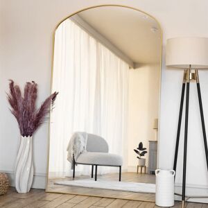 Jōbū Home Yōko- Gold Metal Gentle Arch Mirror - 180cm X 105cm. Jōbū Home Yōko- Gold Metal Gentle Arch Mirror - 180cm X 105cm.