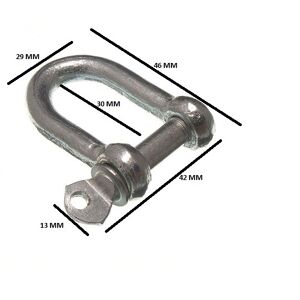 Onestopdiy D Shackle U Lock And Pin Wire Rope Fastener 8mm 5/16 Bzp Pack Size 100 Onestopdiy D Shackle U Lock And Pin Wire Rope Fastener 8mm 5/16 Bzp Pack Size 100