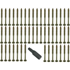 Onestopdiy New 2,500 X Torx - Fast Csk Easy Torx Head Woodscrews 4.5mm 40mm + Free Bit - O Onestopdiy New 2,500 X Torx - Fast Csk Easy Torx Head Woodscrews 4.5mm 40mm + Free Bit - O