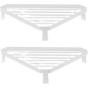 Sodial 2x(Furnace Angle Frame Wrought Iron Triangular Iron Frame Shelf Pot Rack9063 Sodial 2x(Furnace Angle Frame Wrought Iron Triangular Iron Frame Shelf Pot Rack9063