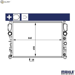 Mahle Radiator Engine Cooling Cr 512 000s For Mercedes-Benz M 272.922 2.5l 6cyl 1.8l Mahle Radiator Engine Cooling Cr 512 000s For Mercedes-Benz M 272.922 2.5l 6cyl 1.8l