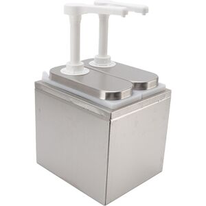 (1l Double Pump) Sauce Dispenser Spice Pump Made Of Plastic And Stainless Steel (1l Double Pump) Sauce Dispenser Spice Pump Made Of Plastic And Stainless Steel