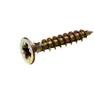 Onestopdiy Yellow Zinc Steel 3.5 X 20 Chipboard Screws - Screws Onestopdiy Yellow Zinc Steel 3.5 X 20 Chipboard Screws - Screws