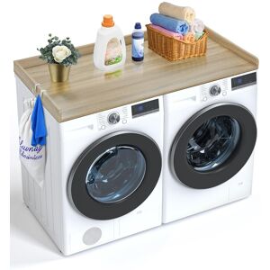 Vevor Washer Dryer Countertop 54" X 27" Wooden Washer And Dryer Topper Oak Vevor Washer Dryer Countertop 54" X 27" Wooden Washer And Dryer Topper Oak