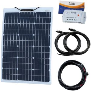 Photonic Universe 60w 12v Aluminium Reinforced Semi-Flexible Solar Kit For Motorhome Camper Boat Photonic Universe 60w 12v Aluminium Reinforced Semi-Flexible Solar Kit For Motorhome Camper Boat