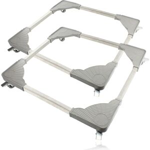 Spares2go 2 X Universal Tool Box Storage Wheels Adjustable Trolley Roller Extendable Stand Spares2go 2 X Universal Tool Box Storage Wheels Adjustable Trolley Roller Extendable Stand