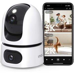 Imou 2-In-1 3k Indoor Security Camera Dual-Lens, House Security Camera 360°full Imou 2-In-1 3k Indoor Security Camera Dual-Lens, House Security Camera 360°full