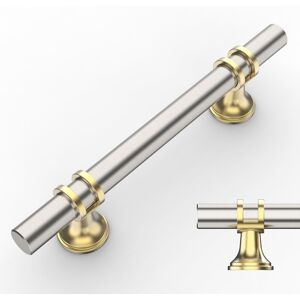 10 Pack Brushed Satin Nickel Gold Cabinet Pulls 3-3/4 Inch(96mm) Hole Center Cab 10 Pack Brushed Satin Nickel Gold Cabinet Pulls 3-3/4 Inch(96mm) Hole Center Cab