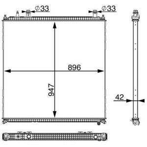 Mahle Cir 11 000p Low Temperature Cooler Charge Air Cooler Mahle Cir 11 000p Low Temperature Cooler Charge Air Cooler