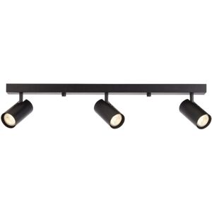 Loops Matt Black Ceiling Spot Light - 3 X 7w Led Gu10 Bar Plate - Dimmable Modern Loops Matt Black Ceiling Spot Light - 3 X 7w Led Gu10 Bar Plate - Dimmable Modern