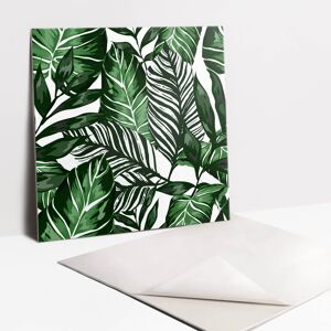 Tulup Wall Home Decor Peel And Stick Vinyl Protection Kitchen Tiles Green Leaves 30x30 Tulup Wall Home Decor Peel And Stick Vinyl Protection Kitchen Tiles Green Leaves 30x30